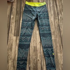 Nike Pro Leggings / Tights  teal/navy